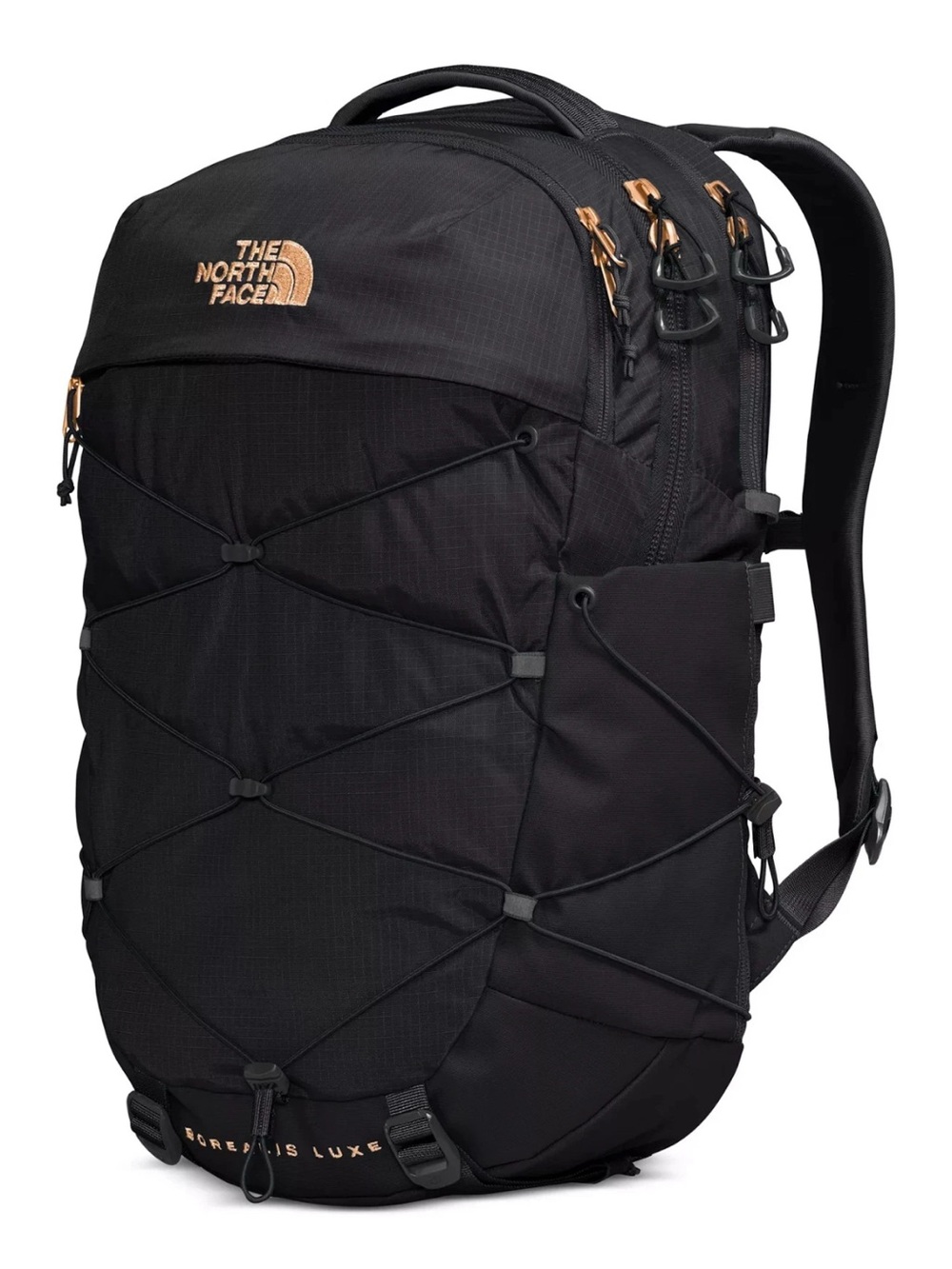 The North Face Women’s Borealis Luxe Backpack - 27L  Black/ Burnt Coral Metallic